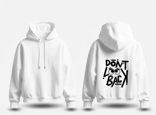 👀Unisex White Hoodie - Motivational Eyes Graphic Sweatshir