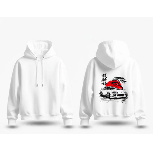 🇯🇵Toyota Supra MK4 Rising Sun Japanese Graphic Hoodie