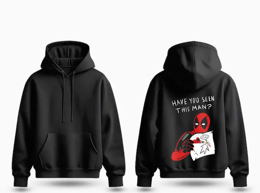 ⚔️Deadpool Missing Poster Black Hoodie